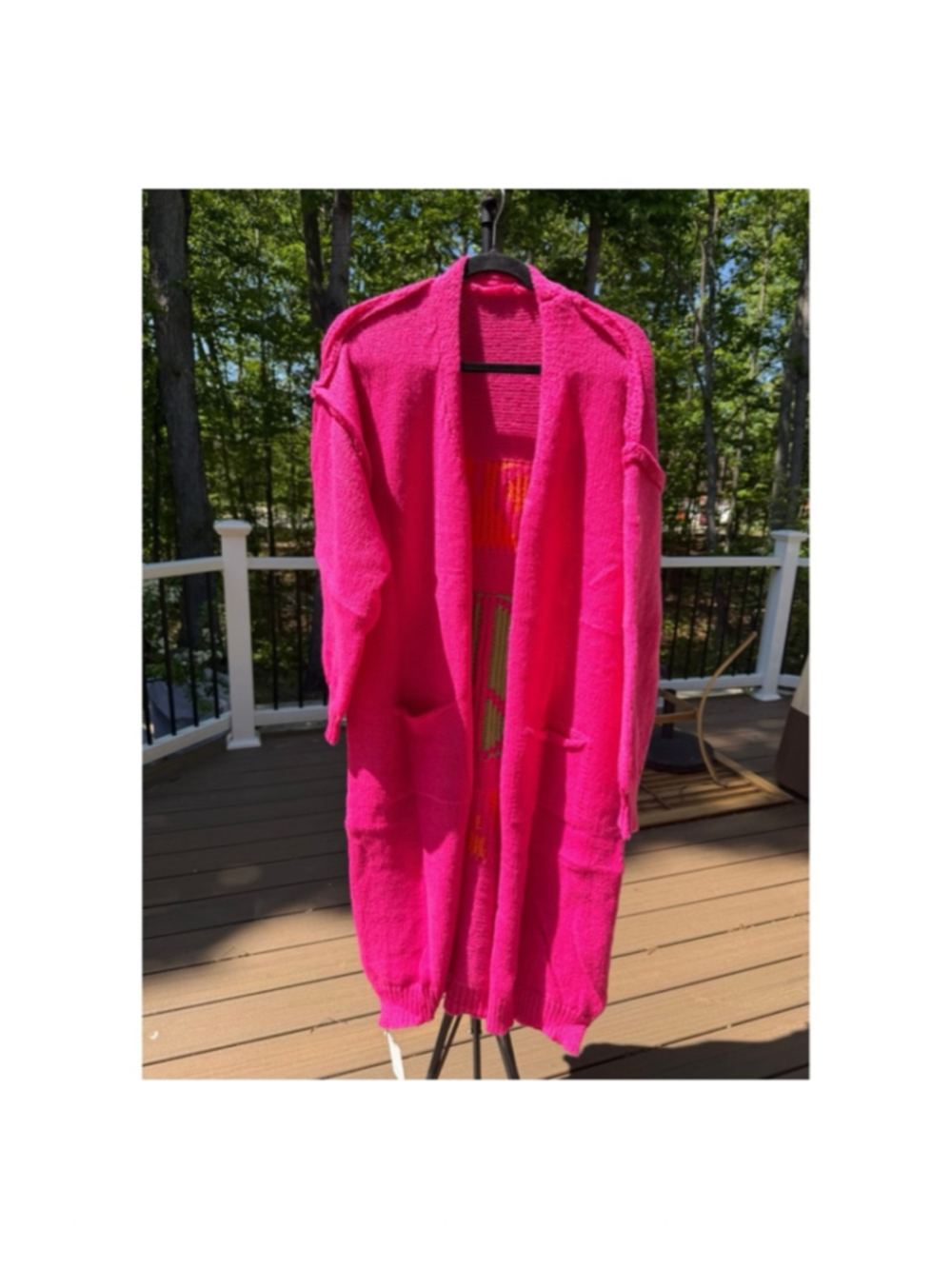 Love & Peace Long Open Cardigan - Sz. Various (NWT)